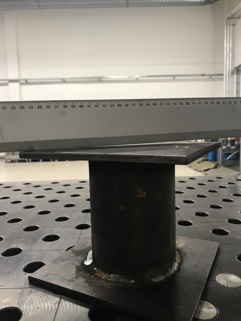 Verankerungsplatte mit Krümmung – Montage aktuell nicht möglich