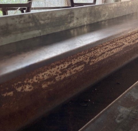 Vollständig begradigter Träger nach Induktionsrichtverfahren