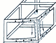 Komplexe Rohrkonstruktion mit aufgetragenen Wärmekeilen zur gezielten Verzugskorrektur beim thermischen Richten