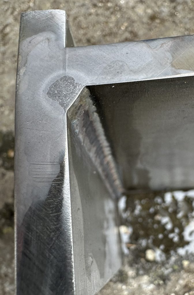 Schliffbild Laserhandschweißen mit 6mm Einbrand